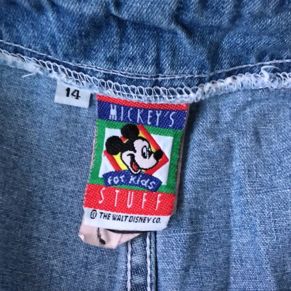 Vintage Disney Mickey Denim Skort - Picture 5 of 8